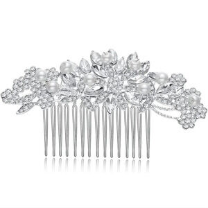 Rhinestone & Pearl Bridal Hair Accessory - BNIB